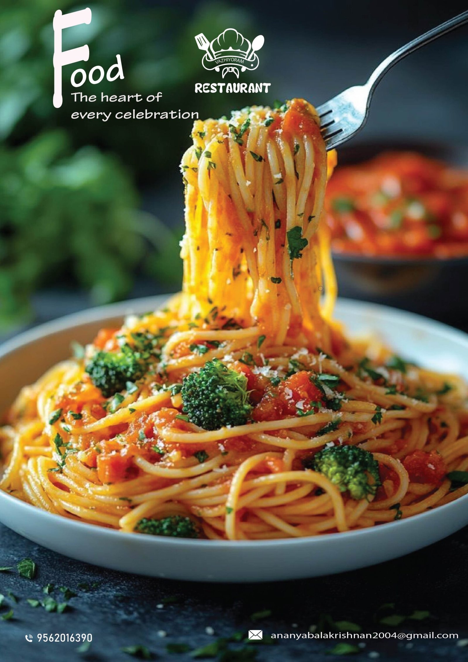 Home poster restaurant design for branding